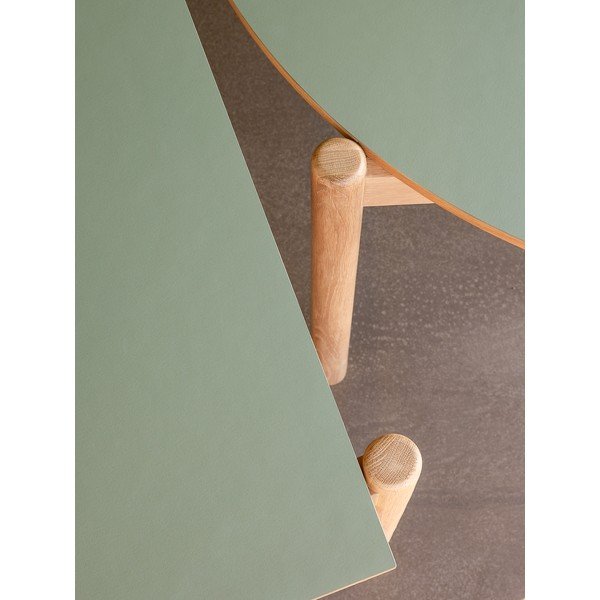 Okrúhly jedálenský stôl z dubového dreva ø 115 cm Oblique – Hübsch-image-2