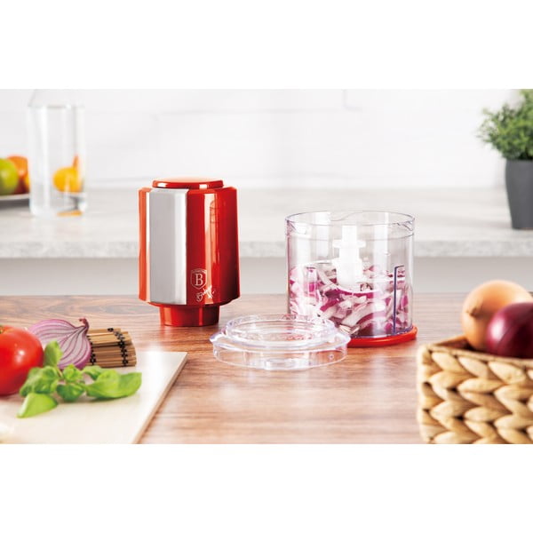 Elektrický sekáčik na ovocie a zeleninu Burgundy Metallic Line - BerlingerHaus-image-4