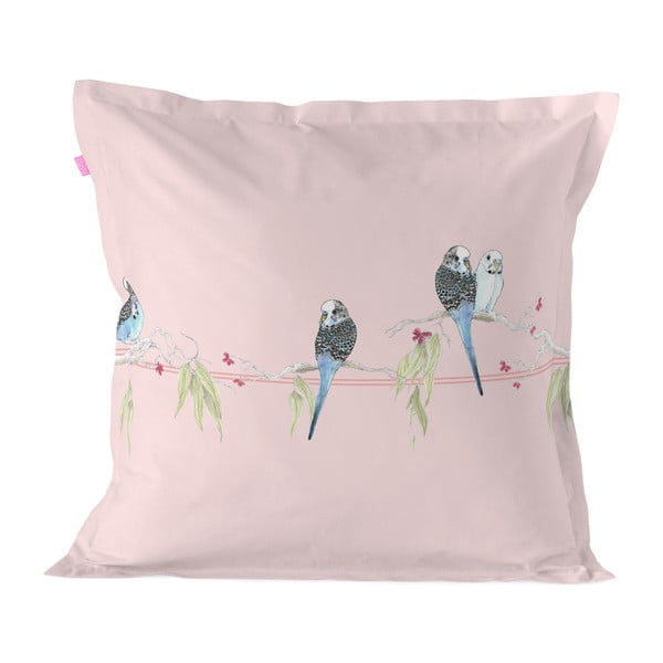 Bavlnená obliečka na vankúš Happy Friday Pillow Cover Parakeet, 60 × 60 cm