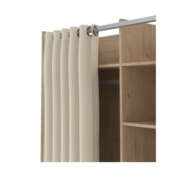 Šatníková skriňa v dekore duba v bielo-béžovej farbe 100x160 cm Kit – Tvilum-image-4