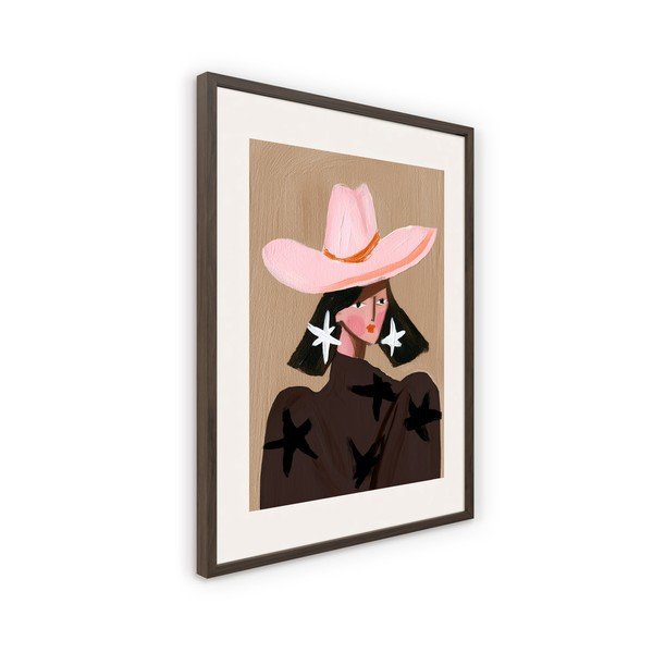 Tlačený obraz s rámom 50x70 cm Cowgirl – Styler-image-4