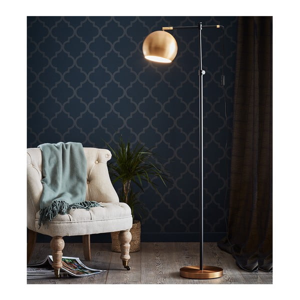 Čierno-bronzová voľne stojacia lampa Markslöjd Chester-image-1