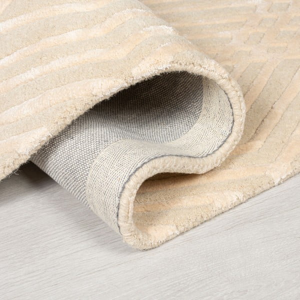 Béžový vlnený koberec Flair Rugs Diamonds, 160 x 230 cm-image-1