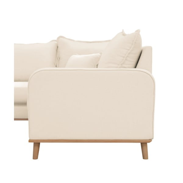 Krémová rohová pohovka (ľavý roh) Beata - Ropez-image-4