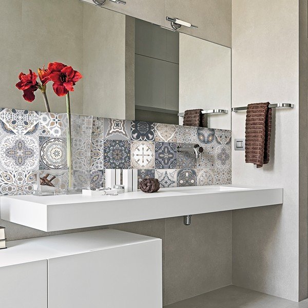 Sada 24 nástenných samolepiek Ambiance Tiles Azulejos Nello, 10 × 10 cm-image-3
