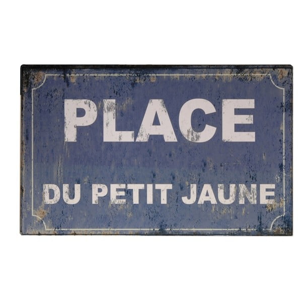 Plechová ceduľa Antic Line Place Du Petit Jaune