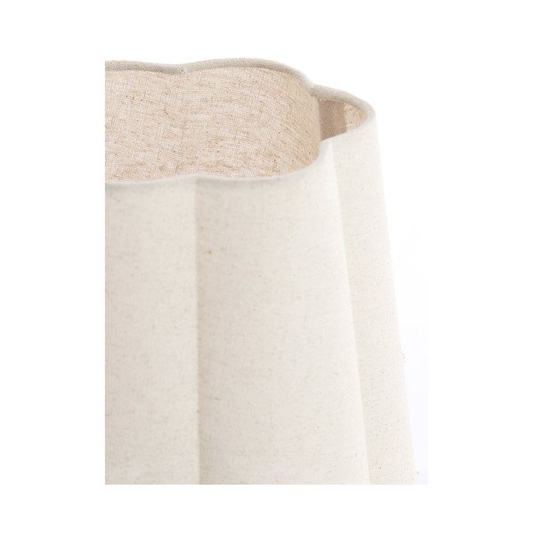 Biela stolová lampa s textilným tienidlom (výška  50 cm) Musaby – Light & Living-image-3
