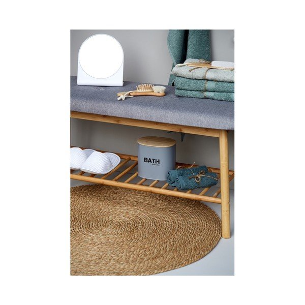 Sivo-hnedá bambusová skrinka na topánky s lavicou Bahari – Wenko-image-4