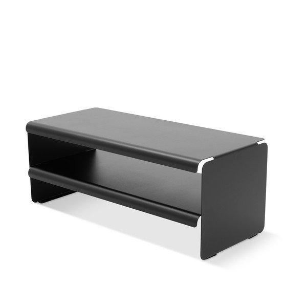 Čierna oceľová skrinka na topánky 71,5x28x31 cm Linea – Spinder Design-image-3