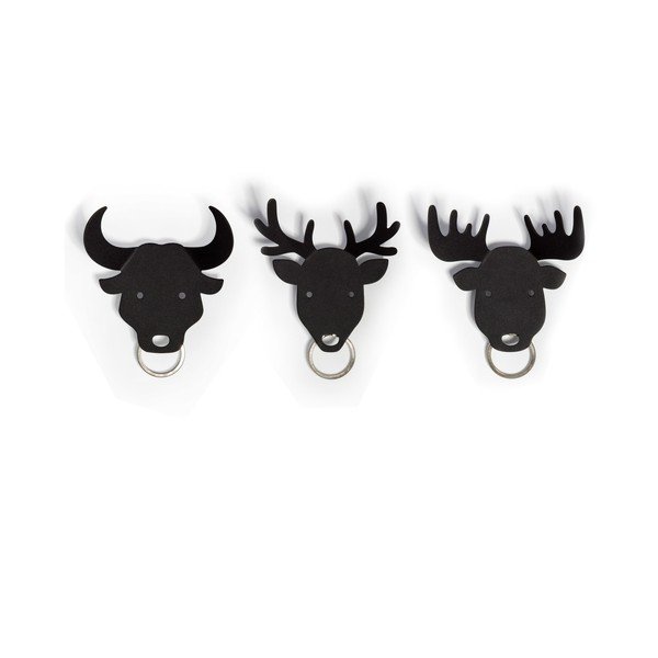 Černý vešiačik na kľúče Qualy Bull Key Holder-image-2