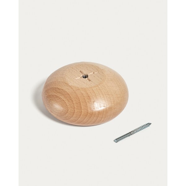 Nástenné drevené háčiky v súprave 3 ks v prírodnej farbe Nadue – Kave Home-image-2