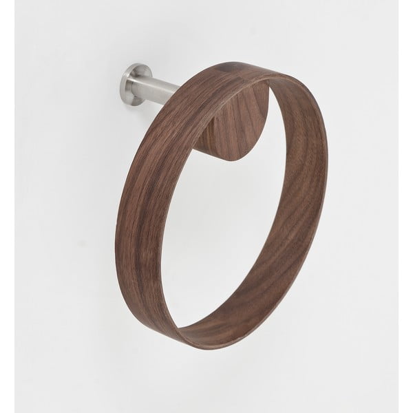 Nástenný držiak na uterák z orechového dreva Wireworks Yoku-image-4