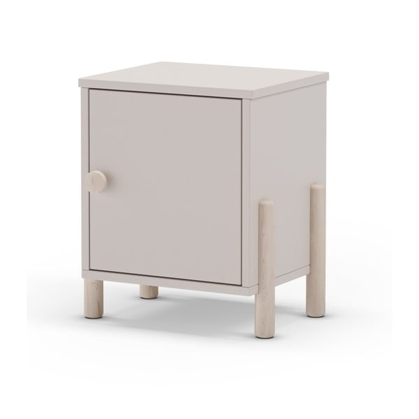 Krémový detský nočný stolík z borovicového dreva Enola – Marckeric-image-2