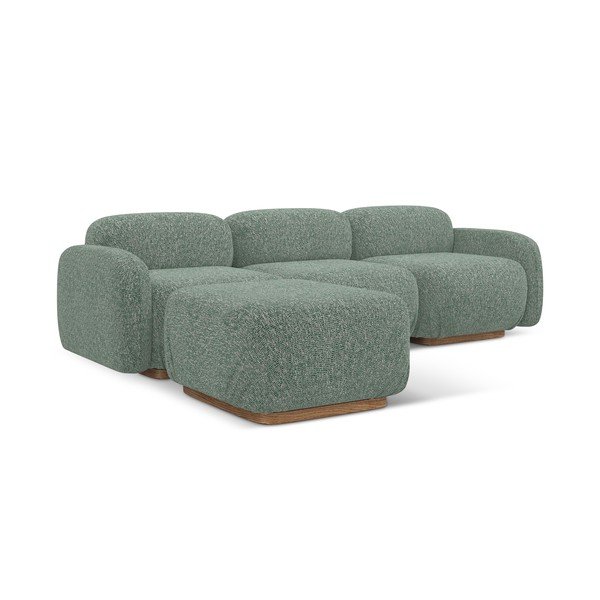 Svetlozelená modulárna rohová pohovka (variabilná) Ailani – Makamii-image-3