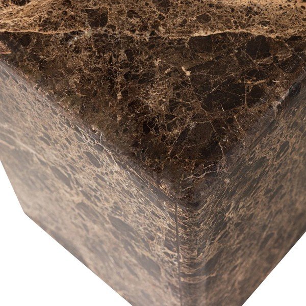 Mramorový okrúhly odkladací stolík ø 30 cm Vexa – WOOOD-image-4