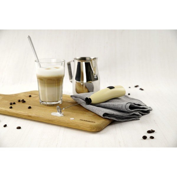 Žltý šľahač mlieka Fackelmann Coffee & Tea-image-2