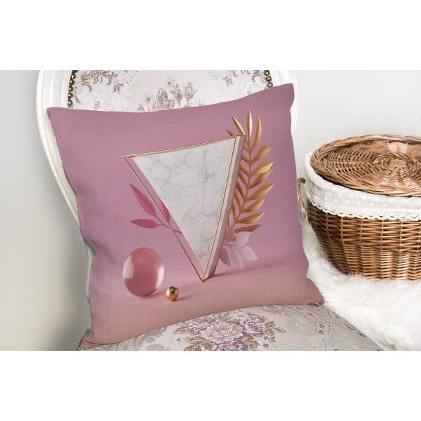Obliečka na vankúš Minimalist Cushion Covers Marble Triangle, 45 x 45 cm-image-2