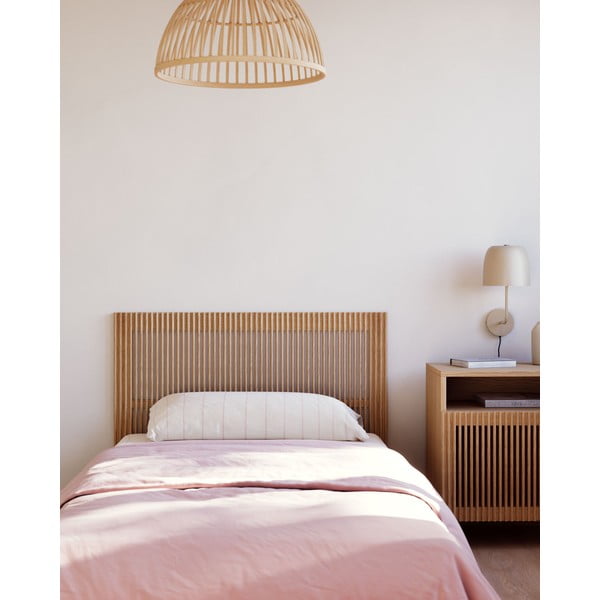 Čelo postele z dubového dreva v prírodnej farbe 105x70 cm Beyla – Kave Home-image-1