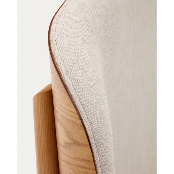 Dvojlôžková posteľ z jaseňového dreva s roštom v béžovo-prírodnej farbe 160x200 cm Octavia – Kave Home-image-4