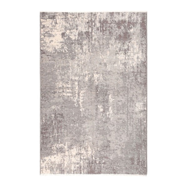 Obojstranný sivo-béžový koberec Vitaus Dinah, 77 x 200 cm
