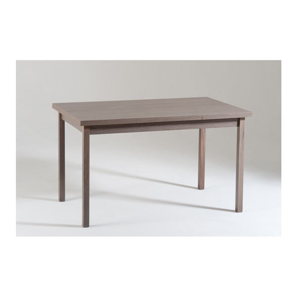 Sivý drevený rozkladací jedálenský stôl Castagnetti Top, 130 cm
