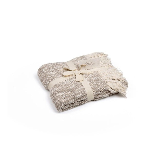 Béžová bavlnená deka Baby, 130 × 170 cm