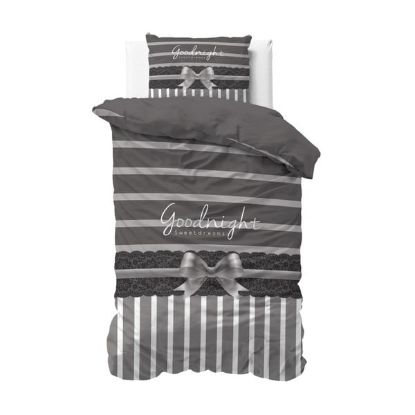 Bavlnené posteľné obliečky Sleeptime Ribbon, 140 × 220 cm