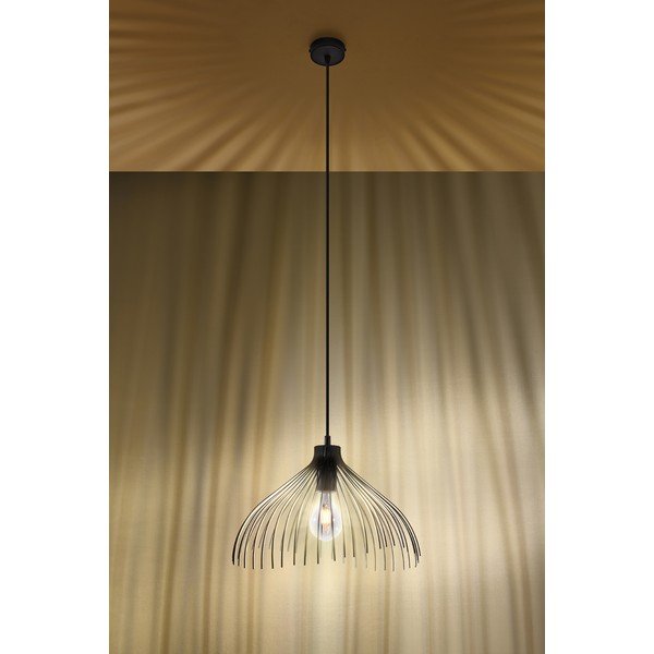 Čierne závesné svietidlo Sollux Umea-image-3