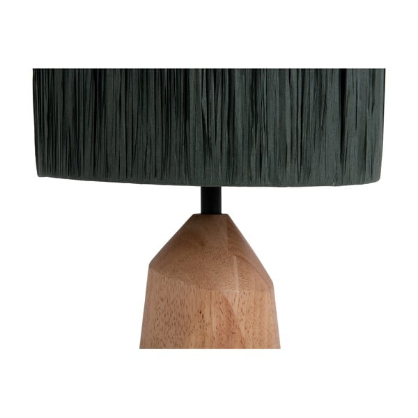 Čierna stolová lampa s tienidlom z papierového výpletu (výška 35,5 cm) Sheer Trapeze – Leitmotiv-image-3