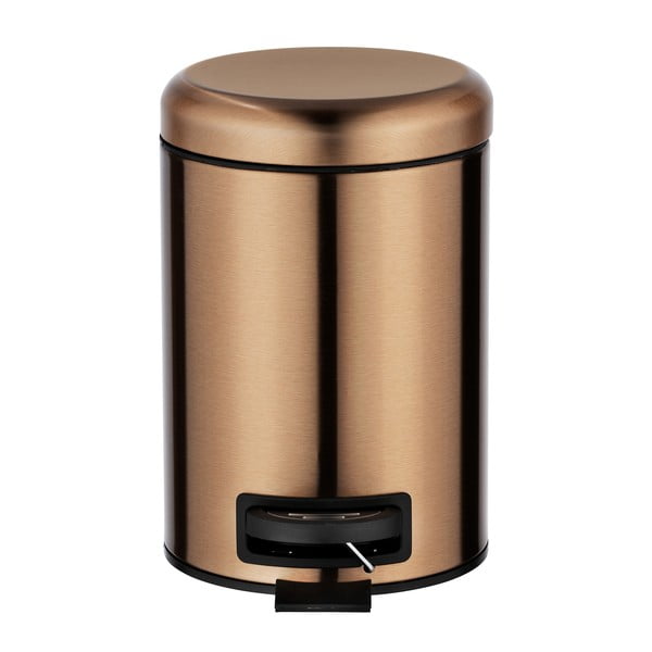 Pedálový odpadkový kôš v medenej farbe Wenko Leman, 3 l-image-2
