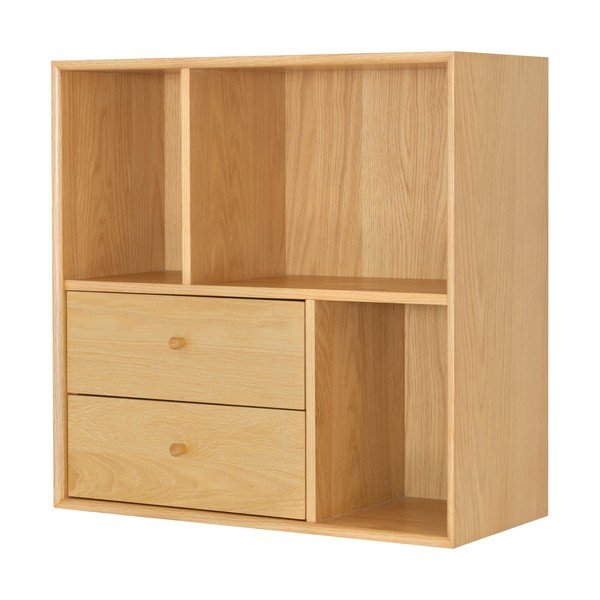 Modulárny policový systém v dekore duba v prírodnej farbe 70x70 cm Z – Tenzo-image-4