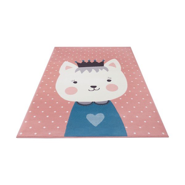 Detský ružový koberec Hanse Home Adventures Kitty Bonny, 160 x 220 cm-image-2
