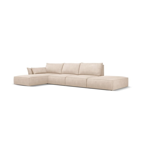 Béžová rohová pohovka (ľavý roh) Vanda - Mazzini Sofas-image-2