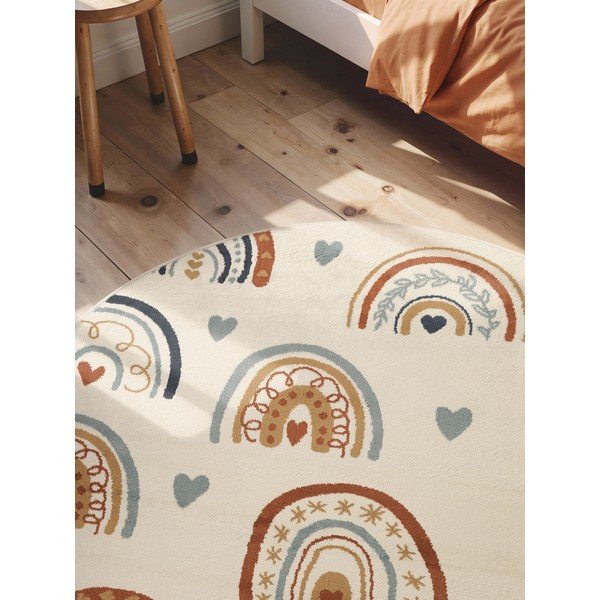 Krémovobiely detský koberec ø160 cm Bowie – Hanse Home-image-3