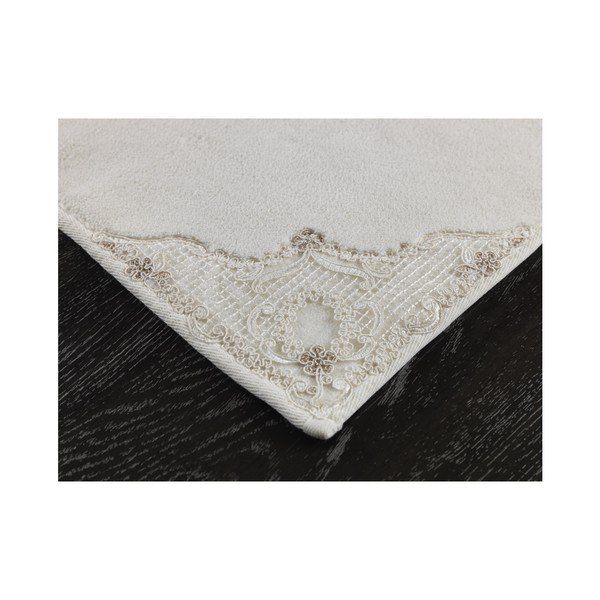 Sada 2 svetlobéžových bavlnených predložiek do kúpeľne Confetti Perla, 50 × 60 cm-image-1