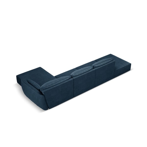 Tmavomodrá rohová pohovka (pravý roh) Vanda - Mazzini Sofas-image-3