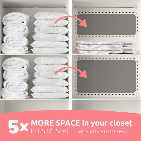 Vákuové vrecia v súprave 5 ks Vacuum XL – Compactor-image-2