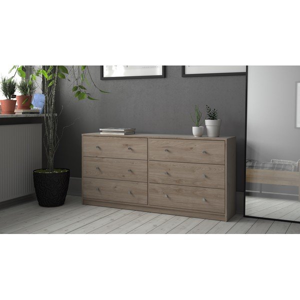 Komoda v prírodnej farbe 143x68x32 cm May – Tvilum-image-1