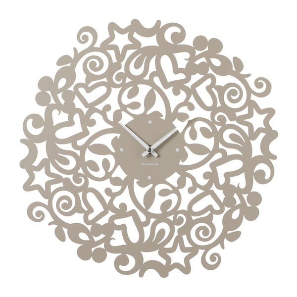 Béžové nástenné hodiny Brandan Abbracci, ⌀ 40 cm