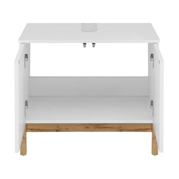 Biela skrinka pod umývadlo 56x35 cm Mirza – Støraa-image-2