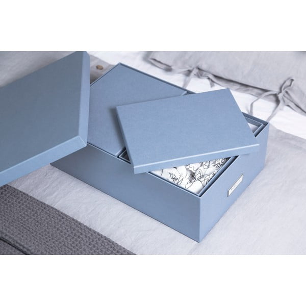 Kartónové úložné boxy s vekom v súprave 3 ks Inge – Bigso Box of Sweden-image-3