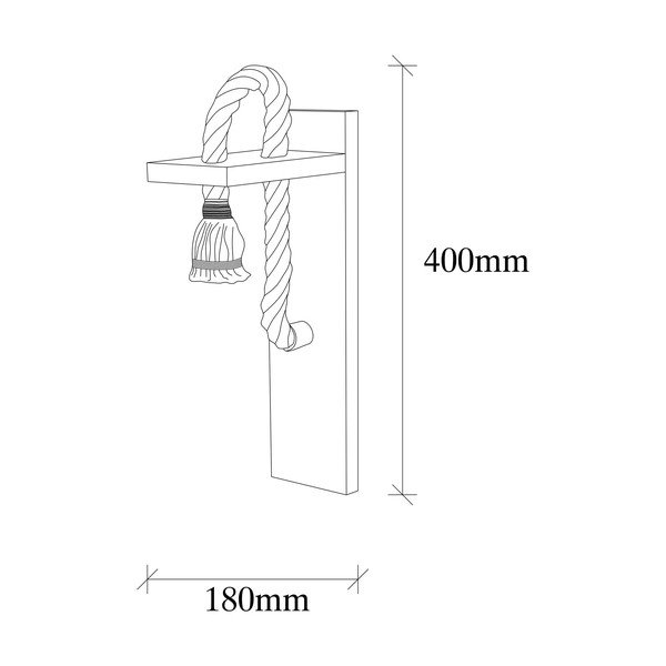Nástenné svietidlo v prírodnej farbe Erebos – Opviq lights-image-4