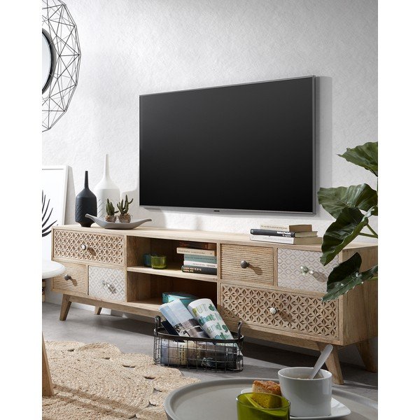 TV stolík z mangového dreva Kave Home Hood-image-4