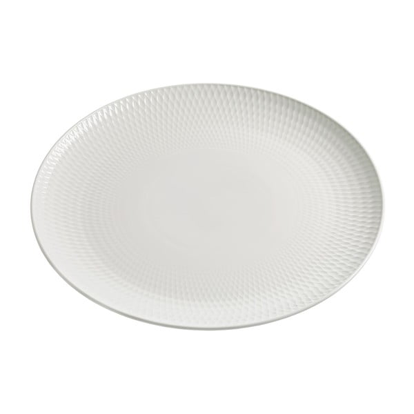 Biely porcelánový tanier Maxwell & Williams Diamonds, 36 cm