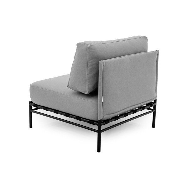 Svetlosivý modul záhradnej pohovky (stredový diel) Dandy – Sit Sit-image-4