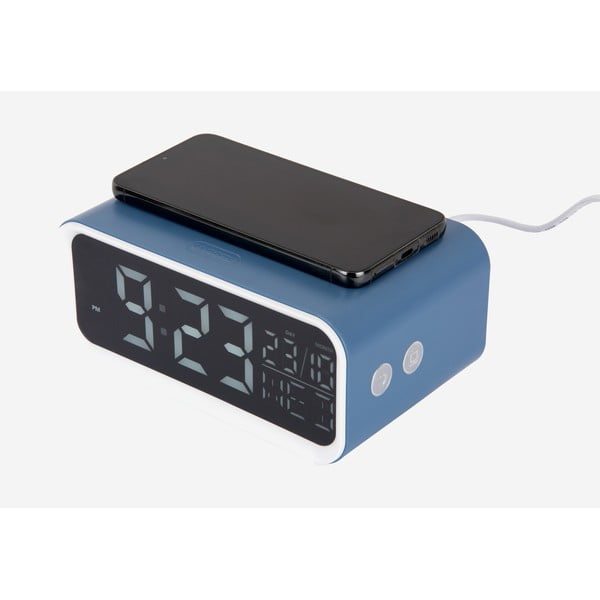 Digitálny budík s bezdrôtovou nabíjačkou Chunky LED – Karlsson-image-3