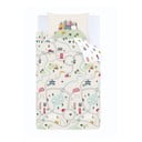 Bielo-béžové bavlnené detské obliečky na jednolôžko 135x200 cm Transport – Bianca