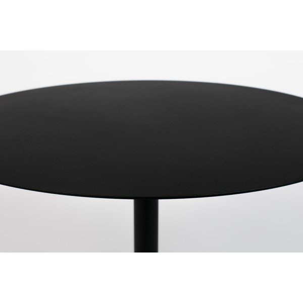 Čierny kovový okrúhly konferenčný stolík ø 60 cm Snow – Zuiver-image-2