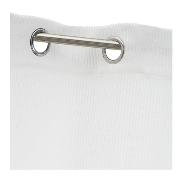 Biela záclona s prímesou ľanu 140x260 cm Fifties – Casa Selección-image-3