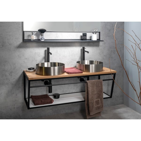 Okrúhle antikoro umývadlo v striebornej farbe ø 38 cm Aurum – Sapho-image-4